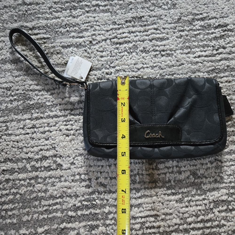 Coach Black Wristlet